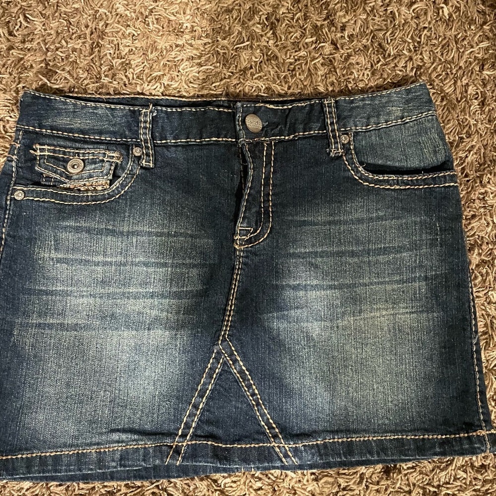Maurices Denim Mini Skirt - Blue